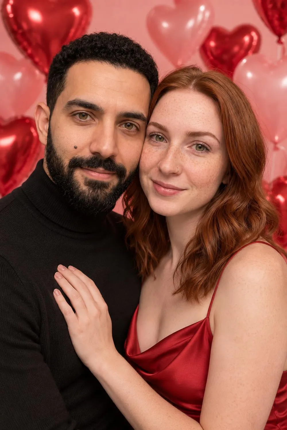 Valentine's photo idea: the heart-balloon studio